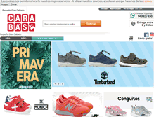 Tablet Screenshot of calzadoscarabas.com